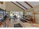 Spacious living room with high ceilings and wood beams at 3114 Magdalina Dr, Punta Gorda, FL 33950