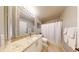 Bathroom with granite countertop and shower at 3322 Purple Martin Dr # 126, Punta Gorda, FL 33950