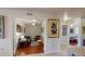 Bright living room with comfortable sofas and access to a balcony at 3322 Purple Martin Dr # 126, Punta Gorda, FL 33950