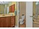 Convenient bathroom with toilet and bathtub at 3411 Curacao Ct, Punta Gorda, FL 33950
