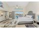 Main bedroom with water views and a comfortable king bed at 3412 Nighthawk Ct, Punta Gorda, FL 33950