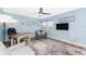 Home office with built-in desk and relaxing water views at 3412 Nighthawk Ct, Punta Gorda, FL 33950