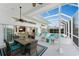 Relaxing pool and patio area with seating and canal views at 3412 Nighthawk Ct, Punta Gorda, FL 33950