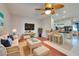 Open living space with a view into the kitchen and breakfast bar at 514 Orlando Blvd, Port Charlotte, FL 33954