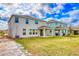 Two-story house with covered patio and grassy backyard at 5274 Grove Mill Loop, Bradenton, FL 34211