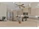 Stainless steel appliances and light beige cabinets in this kitchen at 7849 Franzino Ave, North Port, FL 34291