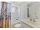 Clean bathroom with shower/tub combo and sink at 9214 Snapper Cir, Port Charlotte, FL 33981