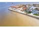 Aerial view of condo building and surrounding area, highlighting waterfront access at 1 Colony Point Dr # A19, Punta Gorda, FL 33950