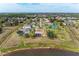 Community overview showcasing a lake and numerous homes at 1115 Venture Ct, Punta Gorda, FL 33983