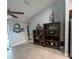 Hallway with wooden shelving units at 14303 Maysville Cir, Port Charlotte, FL 33981