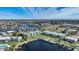 Stunning aerial view of waterfront homes and boat slips at 1431 Aqui Esta Dr # 221, Punta Gorda, FL 33950