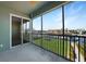 Screened balcony with view of marina and waterways at 1431 Aqui Esta Dr # 221, Punta Gorda, FL 33950