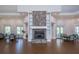 Stone fireplace in a community gathering space at 1447 Red Oak Ln, Port Charlotte, FL 33948