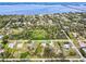 Aerial view of waterfront property with canal access at 2115 Myrtle Ave, Punta Gorda, FL 33950