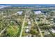 Aerial view of residential area with canal access at 2115 Myrtle Ave, Punta Gorda, FL 33950