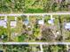 Aerial view of residential lot, near canal at 2115 Myrtle Ave, Punta Gorda, FL 33950