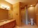 Clean bathroom with a large walk-in shower and built-in bench at 24067 Park Place S Dr # 71, Port Charlotte, FL 33980