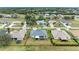 Aerial view showing a house's backyard, location, and neighborhood context at 2467 Odessa Ln, Punta Gorda, FL 33983