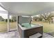 Hot tub on patio with open cover, ready to use at 2467 Odessa Ln, Punta Gorda, FL 33983