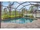 Relaxing screened pool with plenty of space for sunbathing at 2529 Sherman Oak Dr, North Port, FL 34289