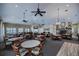 Community room with a pool table, fireplace, and plenty of seating at 25533 Heritage Lake Blvd # 19, Punta Gorda, FL 33983