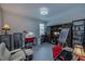 Home office with built-in shelving and ample workspace at 25533 Heritage Lake Blvd # 19, Punta Gorda, FL 33983