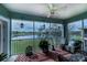 Relaxing screened porch overlooking lake, perfect for enjoying sunsets at 25533 Heritage Lake Blvd # 19, Punta Gorda, FL 33983