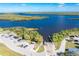 Aerial view of boat ramp and parking area at 27251 Adams St # 212, Punta Gorda, FL 33983