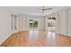 Main bedroom with stunning pool view from sliding doors at 287 Fortaleza St, Punta Gorda, FL 33983