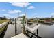 Private boatlift for convenient water access at 500 Belvedere Ct, Punta Gorda, FL 33950