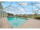 Refreshing screened pool, perfect for relaxation at 500 Belvedere Ct, Punta Gorda, FL 33950