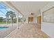 Large screened patio with pool access and view at 500 Belvedere Ct, Punta Gorda, FL 33950