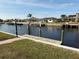 Private boat dock on a tranquil canal at 721 Brenda Ct, Punta Gorda, FL 33950