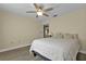 Spacious bedroom with ceiling fan and window coverings at 820 Bal Harbor Blvd, Punta Gorda, FL 33950