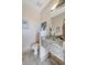 Elegant bathroom with glass sink and granite countertop at 1041 Harbour Park Ct, Punta Gorda, FL 33983