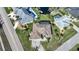 Bird's eye view of single Gathering home with canal access at 1099 Cimarron Dr, Punta Gorda, FL 33950