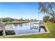 Private boat dock on a peaceful canal at 1099 Cimarron Dr, Punta Gorda, FL 33950