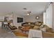 Open concept living room with a view into the kitchen at 145 Dartmouth Nw Dr, Port Charlotte, FL 33952