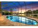 Stunning pool with sunset view at 164 Baldwin Se Ct, Port Charlotte, FL 33952