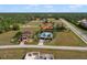 Aerial view of home and neighborhood; showcasing lot size at 17654 Vellum Cir, Punta Gorda, FL 33955