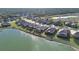 Residential neighborhood with lakefront properties at 1848 Bobcat Trl, North Port, FL 34288