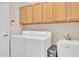 Bright laundry room with ample storage and a utility sink at 1848 Bobcat Trl, North Port, FL 34288