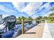 Private dock perfect for your boat at 192 Danforth S Dr, Port Charlotte, FL 33980