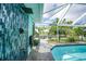 Outdoor shower near the screened-in pool area at 192 Danforth S Dr, Port Charlotte, FL 33980