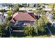 Aerial view of the house and surrounding landscape at 220 Shreve St, Punta Gorda, FL 33950