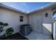 AC unit and exterior storage closet at 269 Mariner Ln, Rotonda West, FL 33947