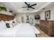 King-size bed, large dresser, and backyard access from main bedroom at 269 Mariner Ln, Rotonda West, FL 33947