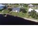 Single-story house with a private dock on the water at 3000 Peace River Dr, Punta Gorda, FL 33983