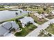 Aerial view showcasing a home's location in a waterfront community at 3749 Bordeaux Dr, Punta Gorda, FL 33950