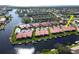 Aerial view highlighting waterfront property location at 3830 Bal Harbor Blvd # 5, Punta Gorda, FL 33950